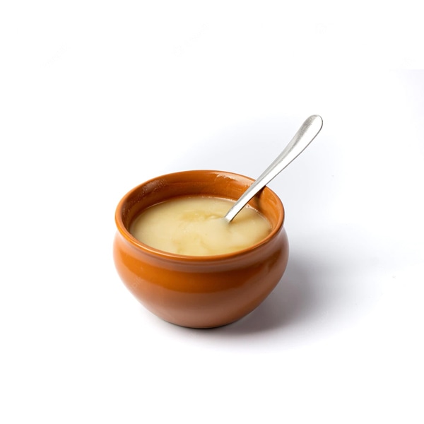 Pure cow ghee in ceramic bowl steel - Image 4